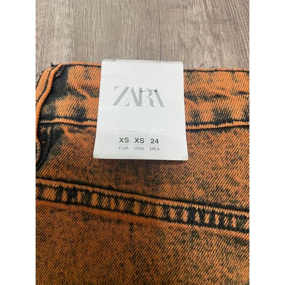 ZARA High-Rise Mini Skirt – Burnt Orange (Size XS, NWT) - Picture 5 of 7
